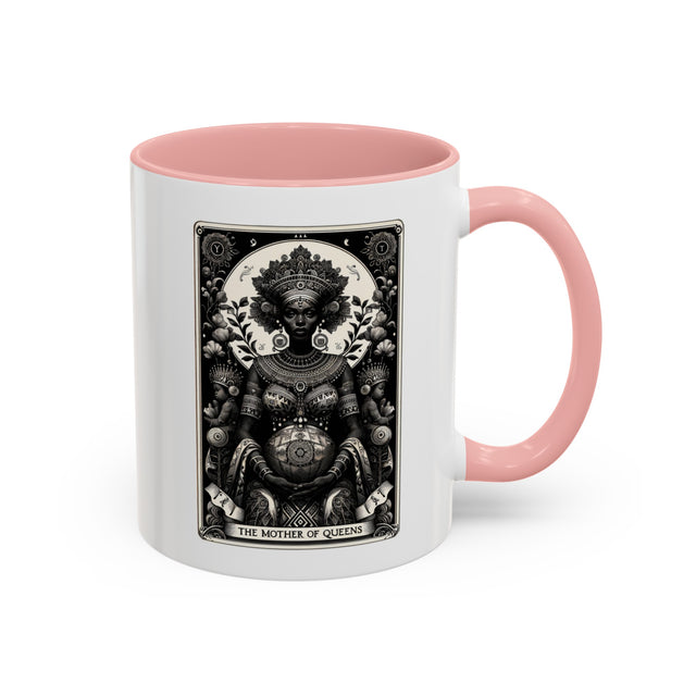 Mother of Queens,Tarot card Mug,Mothers Day Gift,Black Queen Cup,Gift for her,African Queen Mug,Black Mom Gift,Black Grandma Coffee Cup