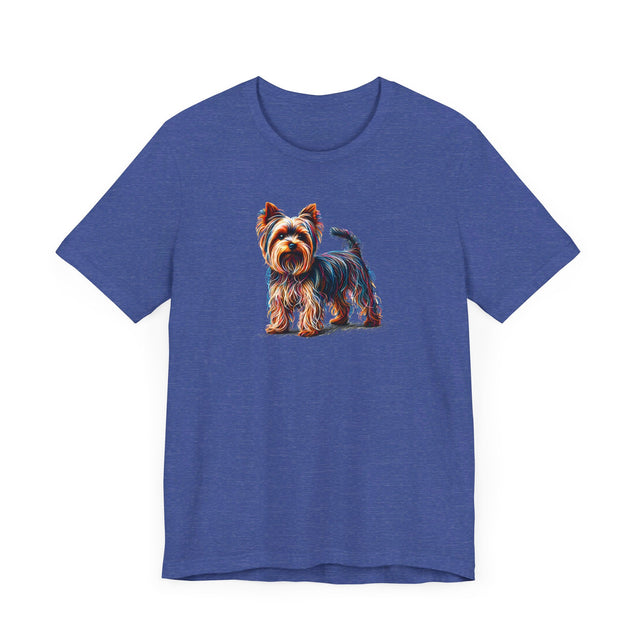 Yorkshire Terrier Rainbow Scribble T-shirt, Dog Lover Tee