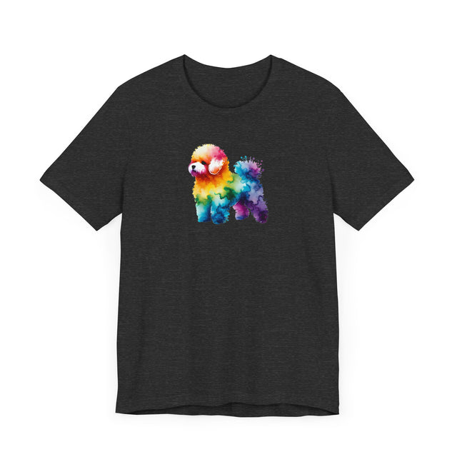 Rainbow Bichon Frise T-shirt,Pride Shirt,Dog Lover Top,Rainbow Animals,LGBTQ+ Tee, Bichon Owner gift