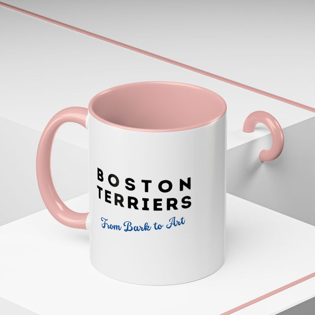 Boston Terrier Coffee Cup,4-Panel Pop Art Mug,Boston Terrier Lover,Boston Terrier Mom,Roundhead Dad,Dog Lover Gift,Boston Terrier Gift