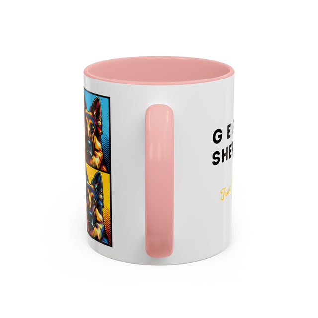 German Shepherd Dog Mug,4-Panel Pop Art Mug,German Shepherd Lover,GSD Mom,GSD Dad,Dog Lover Gift,Alsatian Gift,German Shedder