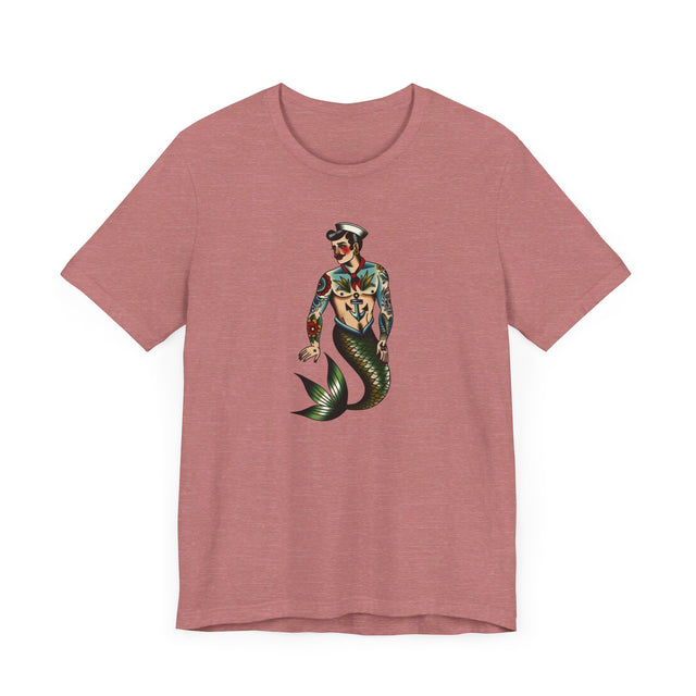 Merman Sailor T-shirt, Sailor shirt, Flash Tattoo Style