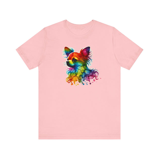 Rainbow Chihuahua Head T-shirt,Pride Shirt,Dog Lover Top,Rainbow Animals,LGBTQ+ Tee, Chihuahua Owner