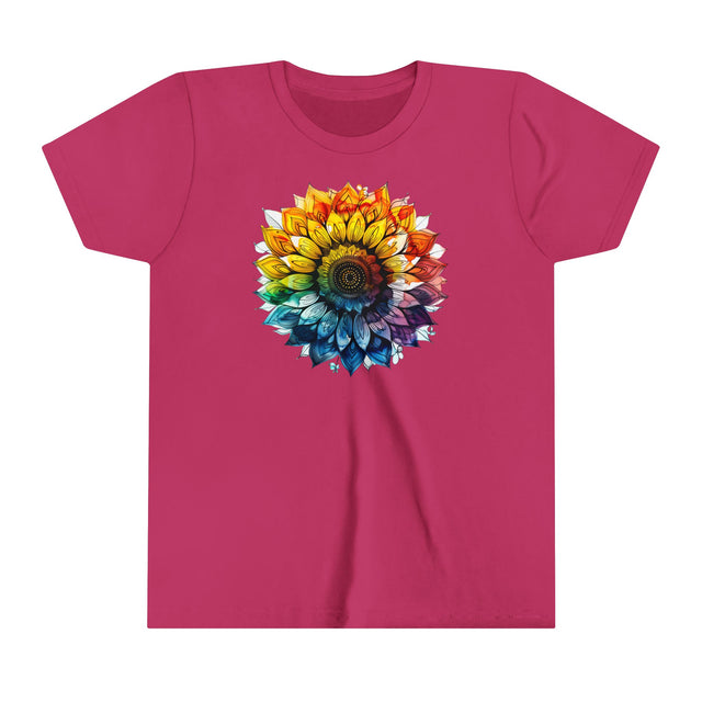 Rainbow Sunflower T-shirt, Youth Size