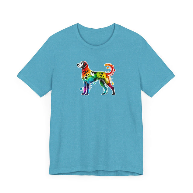 Rainbow Dalmatian T-shirt,Pride Shirt,Dog Lover Top,Rainbow Animals,LGBTQ+ Tee, Dalmatian gift