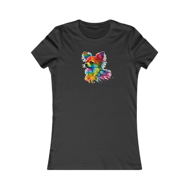 Rainbow Chihuahua Head T-shirt,Pride Shirt,Dog Lover Top,Rainbow Animals,LGBTQ+ Tee, Chihuahua Owner,Women's Favorite Tee