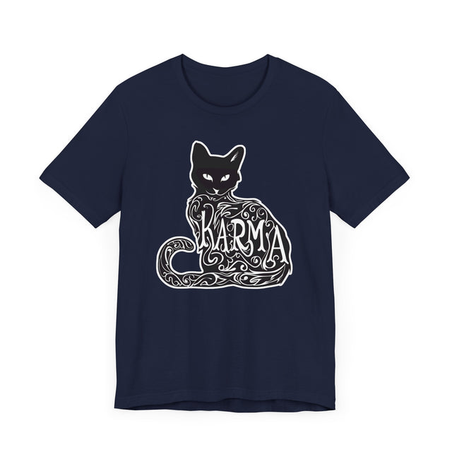 Karma Cat Top, Cute Cat Shirt, Cat Lover Tee, Cat Owner gift, Cute Gift For Her, Black Cat, Feline