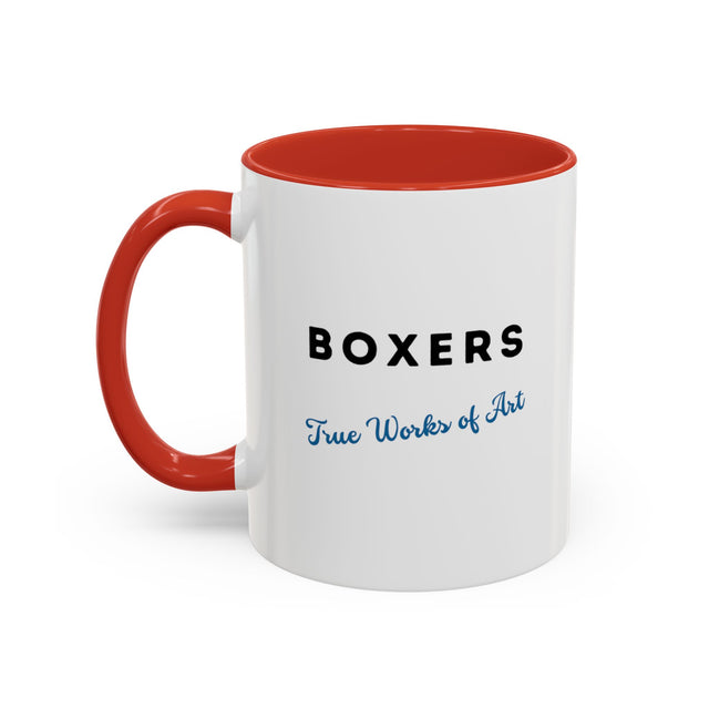 Boxers Coffee Cup,4-Panel Pop Art Mug,Boxer Lover,Boxer Mom,Boxer Dad,Dog Lover Gift,Boxer Gift