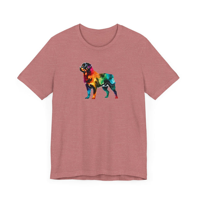 Rainbow Rottweiler T-shirt,Pride Shirt,Dog Lover Top,Rainbow Animals,LGBTQ+ Tee, Rottie owner, Rotty gift