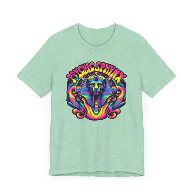 Psychic Sphynx Swirls T-shirt, Halloween Tee, Neon Goth