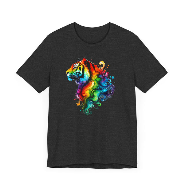 Rainbow Tiger Head T-shirt,Pride Shirt,Tiger Lover Top,Rainbow Animals,LGBTQ+ Tee,Big Cat Lover