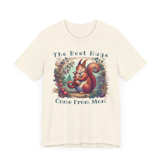 Squirrel T-shirt,Mothers Day Gift,Cute Mama Tee,Mom Life,Baby Shower Gift,Mama and Baby Shirt,New Mom Gift,Mom Hug Shirt,Gift For Wife