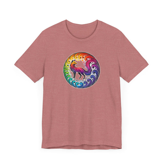 Rainbow Fox Spiral,Vixen lover,Foxy tee,Pride Shirt,Rainbow,Pride Parade T shirt,LGBTQ+ Ally Tee