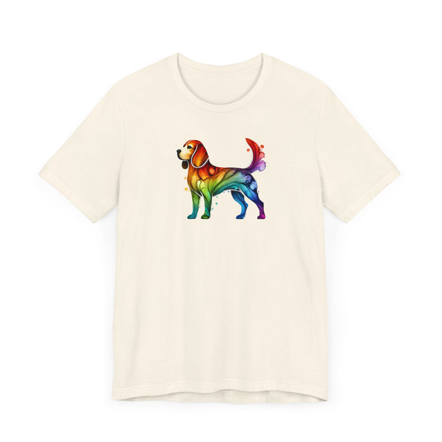 Rainbow Beagle T-shirt,Pride Shirt,Dog Lover Top,Rainbow Animals,LGBTQ+ Tee, Beagle Owner gift