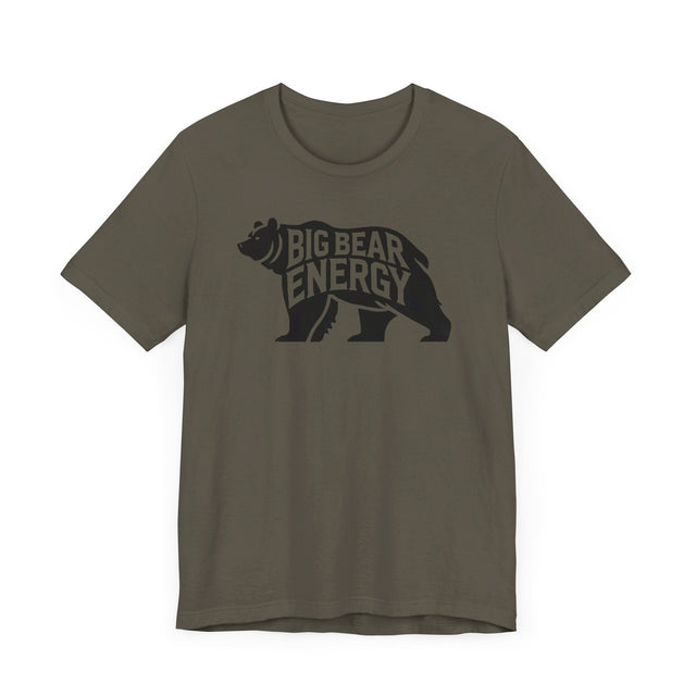 Big Bear Energy Silhouette T-shirt, Animal Lover T shirt, LGBTQ+, Big Bear
