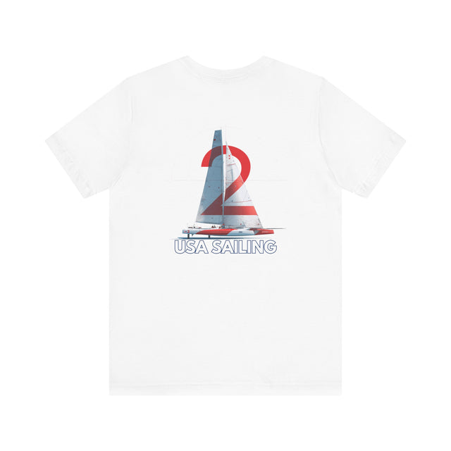 USA Sailing Tshirt, Sailing Enthusiast Tee, Sailboater Tee, Nautical TShirt