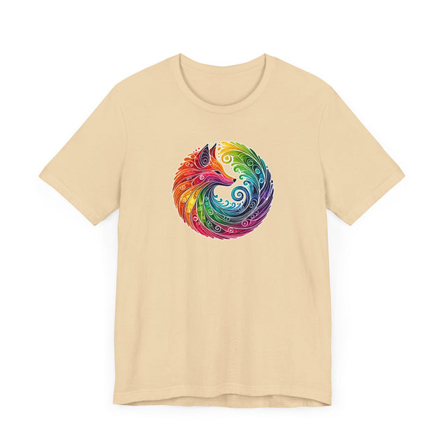 Rainbow Fox Spiral,Vixen lover,Foxy tee,Pride Shirt,Rainbow,Pride Parade T shirt,LGBTQ+ Ally Tee