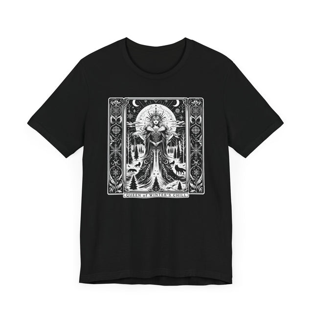 Queen of Winter's Chill,Tarot card shirt,Mothers Day Gift,Christmas Shirt,Witchy Shirt,Winter Tee,Gift for her,Gift for Mom,Gift for Wife