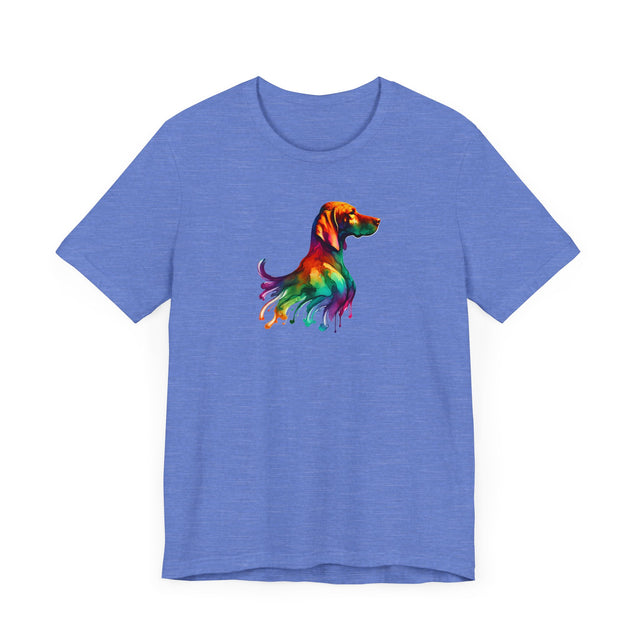 Rainbow Vizsla Head T-shirt,Pride Shirt,Dog Lover Top,Rainbow Animals,LGBTQ+ Tee, Vizsla owner, Vizsla gift