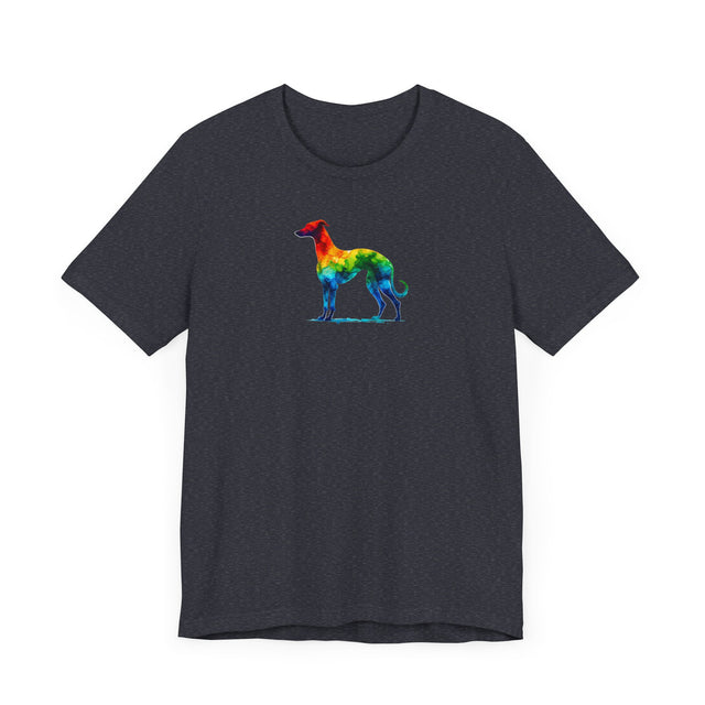 Rainbow Whippet T-shirt,Pride Shirt,Dog Lover Top,Rainbow Animals,LGBTQ+ Tee, Whippet owner, Whippet gift