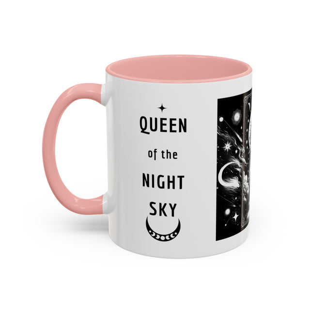 Queen of the Night Sky,Tarot card mug,Mothers Day Gift,Tarot Reader Gift,Witchy Cup,Mystical Cards Cup,Celestial Astrology,Gift for her