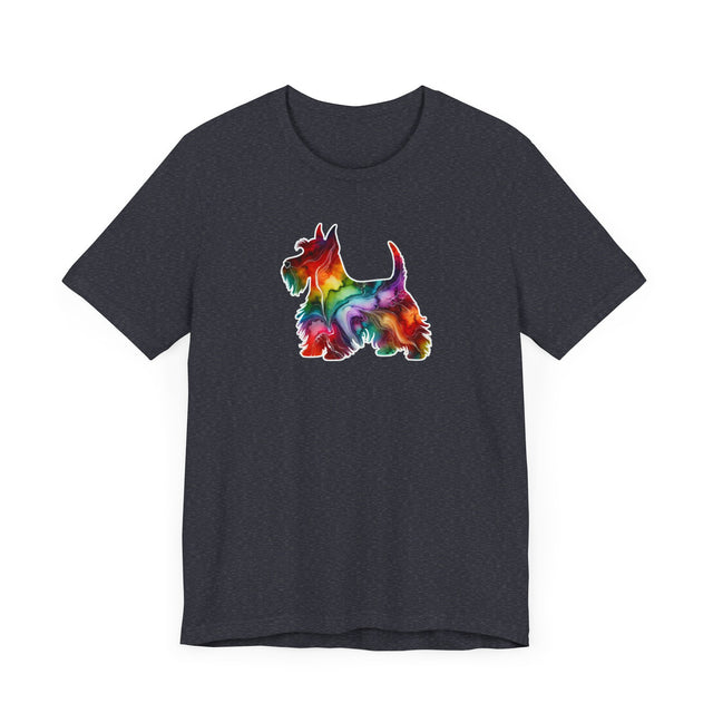 Rainbow Scottish Terrier T-shirt,Pride Shirt,Dog Lover Top,Rainbow Animals,LGBTQ+ Tee, Scottie owner, Scottie gift