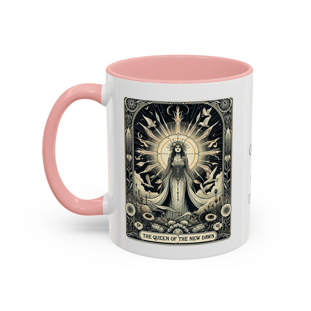 Queen of the New Dawn,Tarot card mug,Mothers Day Gift,Tarot Reader Gift,Witchy cup,Mystical Cards cup,Celestial Astrology,Gift for her