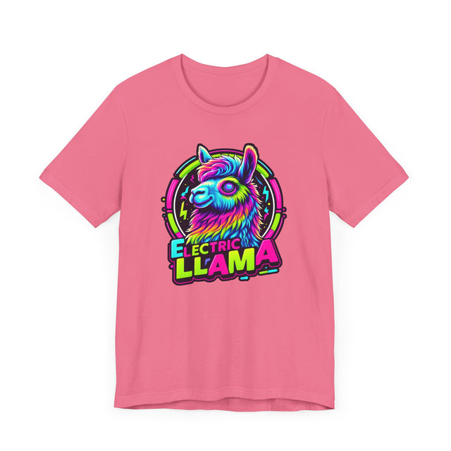 Neon Electric Llama T-shirt, Llama Tee