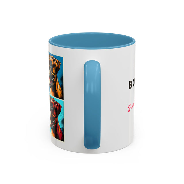 Boxers Coffee Cup,4-Panel Pop Art Mug,Boxer Lover,Boxer Mom,Boxer Dad,Dog Lover Gift,Boxer Gift