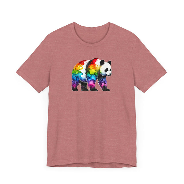 Rainbow Panda Bear Alcohol Ink T-shirt, Pride Shirt,Animal Lover T shirt, LGBTQ+, BGLT, Big Bear