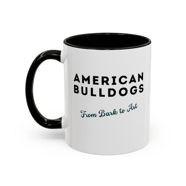 American Bulldog Coffee Mug,4-Panel Pop Art Mug,American Bulldog Lover,Bully Mom,Bully Dad,Sourmug Lover Gift,Bulldogger Gift