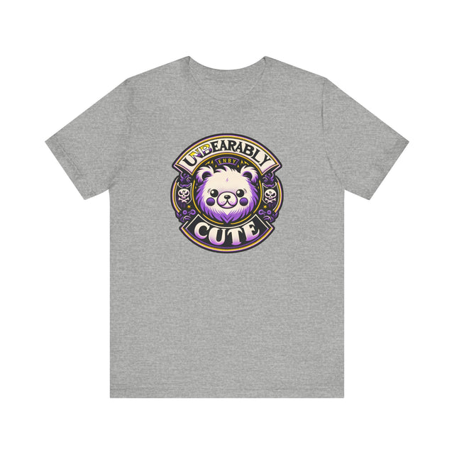 Unbearably Cute Nonbinary T-shirt,NonBinary Pride Shirt, Non-Binary Top, ENBY shirt, LGBTQ+ Tee