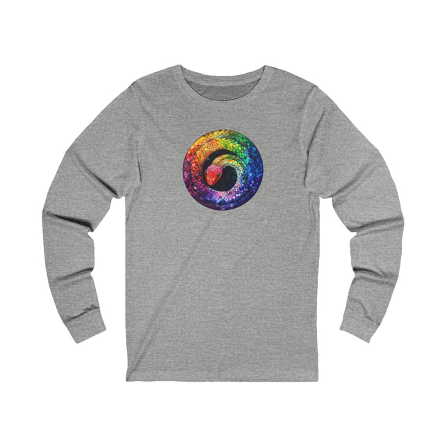 Rainbow Snake Long Sleeve T-shirt,Pride Shirt,Snake Lover Top,Rainbow Animals,LGBTQ+ Tee