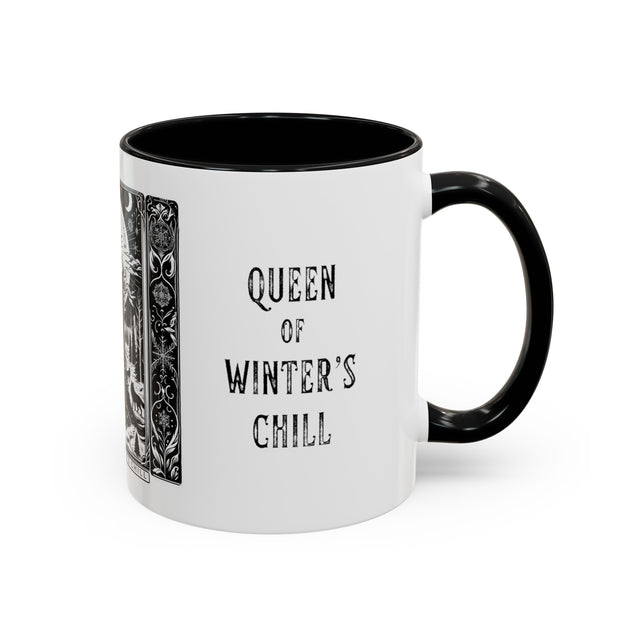Queen of Winter's Chill,Tarot card mug,Mother's Day Gift,Christmas mug,Witchy cup,Winter Mug,Gift for her,Gift for Mom,Gift for Wife