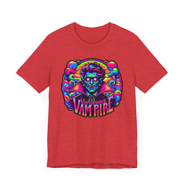 Vaporwave Vampire T-shirt, Halloween Tee, Neon Goth