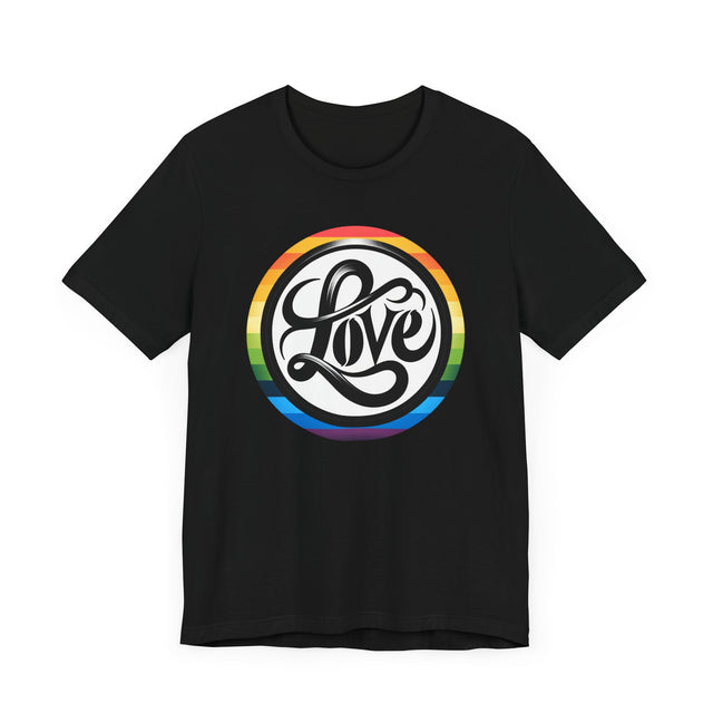 Pride Love Circle Shirt, Rainbow Love T-shirt, LGBT Love, Pride T shirt, LGBTQ+ Tee, Queer Love