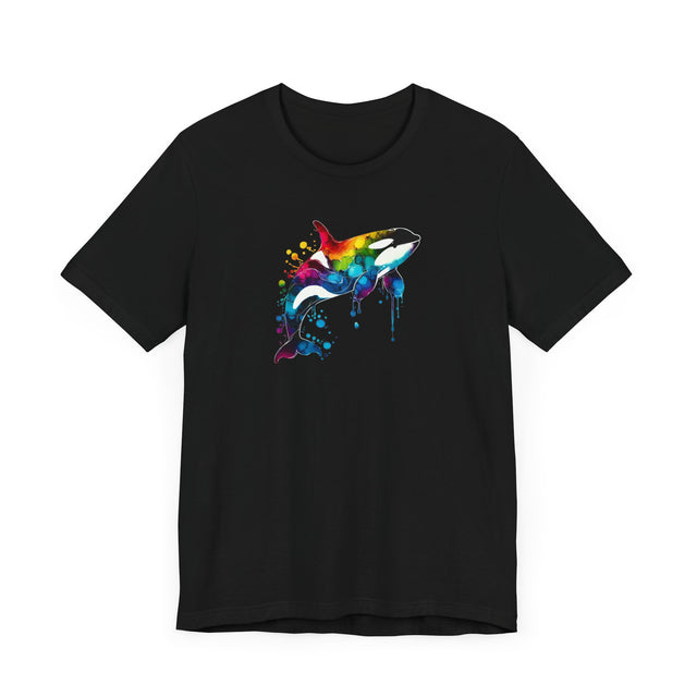 Rainbow Orca Alcohol Ink,Killer Whale Tee,Sea life lover,Ocean Life,Nautical,Pride Shirt,LGBTQ+ Tee