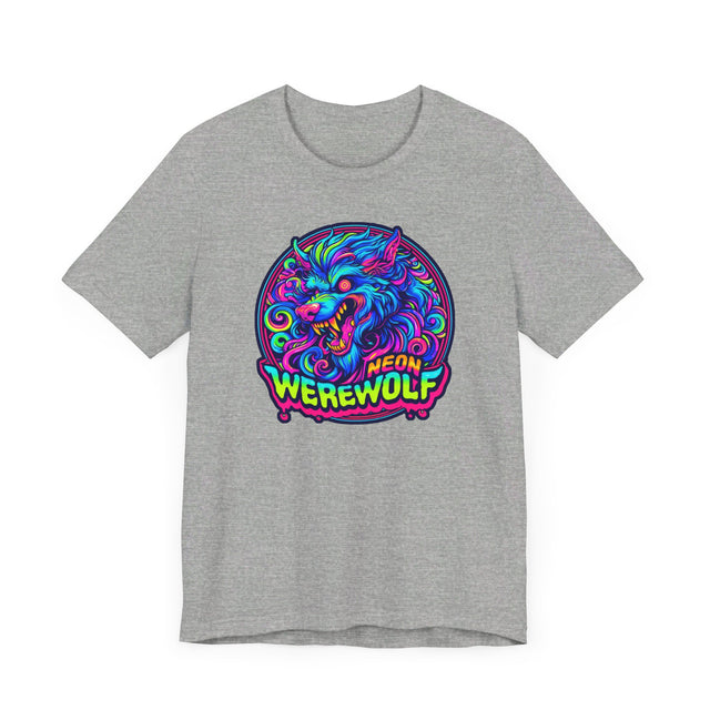 Neon Werewolf T-shirt, Halloween Tee, Neon Goth
