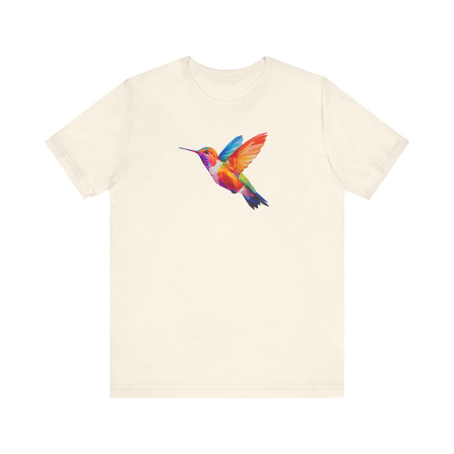 Geometric Rainbow Hummingbird T-shirt,Pride Shirt,Bird Lover Top,Rainbow Animals,LGBTQ+ Tee,Queer,Gay,Lesbian,Bisexual,Trans,BGLT,LBGT