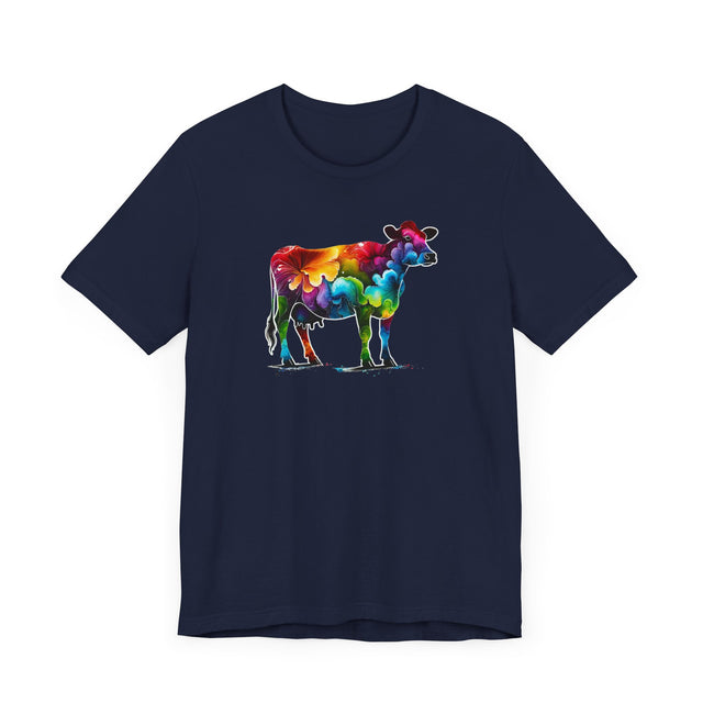 Rainbow Holstein Cow,Cow lover,Cattle tee,Bovine shirt,Pride Shirt,Rainbow,Pride Parade T shirt,LGBTQ+ Ally Tee