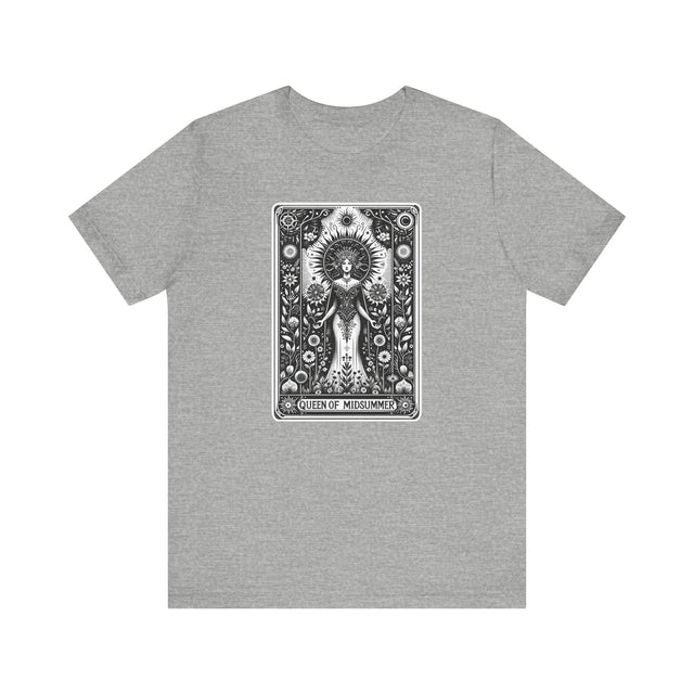 Queen of Midsummer,Tarot card shirt,Mothers Day Gift,Witchy Shirt,Mystical Cards Tee,Celestial Astrology,Gardener Gift,Gift for her,Queen