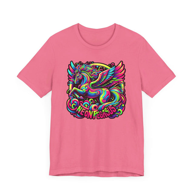 Neon Pegasus T-shirt, Flying Horse Tee