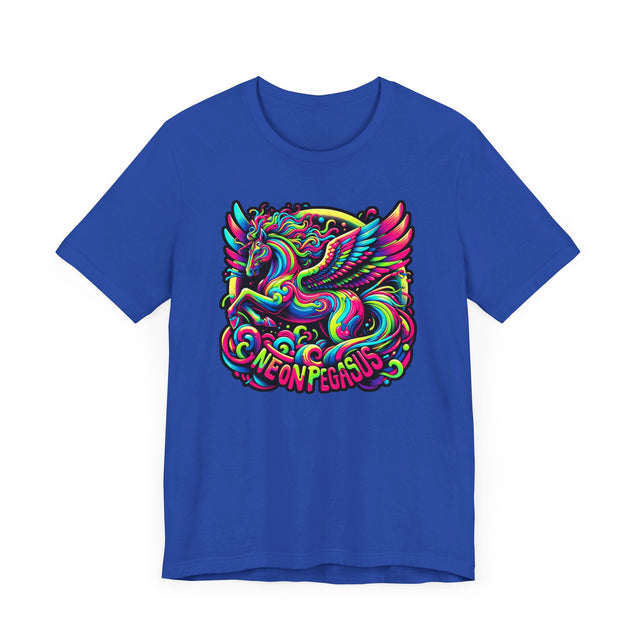 Neon Pegasus T-shirt, Flying Horse Tee