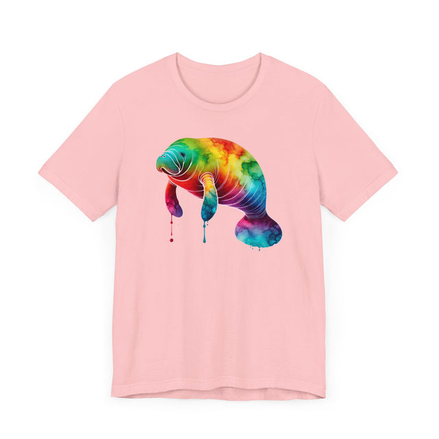 Rainbow Manatee Alcohol Ink,Sea life lover,Ocean Life,Nautical,Pride Shirt,LGBTQ+ Tee