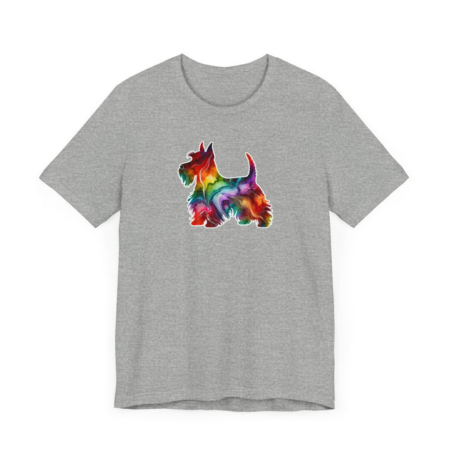 Rainbow Scottish Terrier T-shirt,Pride Shirt,Dog Lover Top,Rainbow Animals,LGBTQ+ Tee, Scottie owner, Scottie gift
