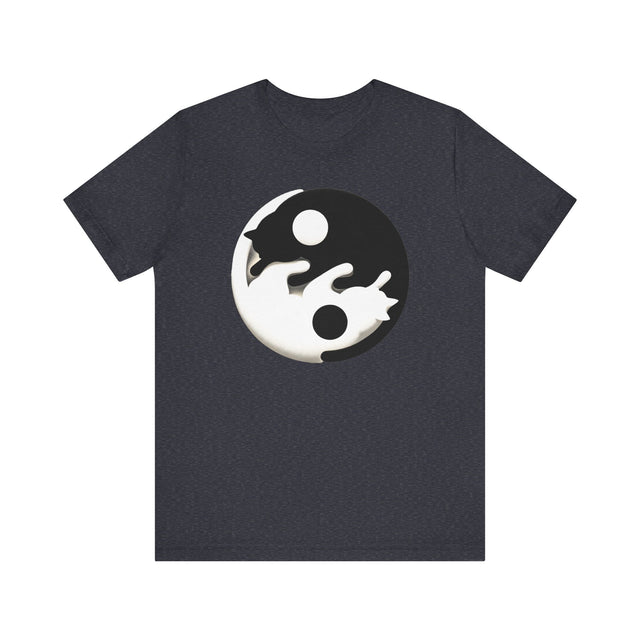 Yin Yang Cat shirt, Spiritual, Meditation, Black & White Cats, Cute Cat Top, Cat Lover Tee, Cat Owner gift, Cat Mom Gift, Cat Dad, Vet Gift
