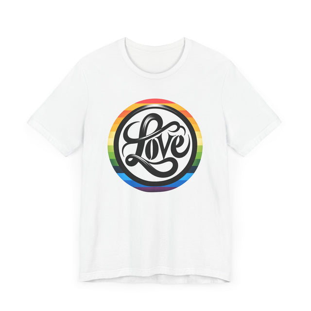 Pride Love Circle Shirt, Rainbow Love T-shirt, LGBT Love, Pride T shirt, LGBTQ+ Tee, Queer Love