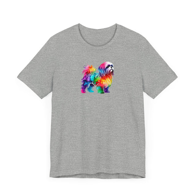 Rainbow Shih Tzu T-shirt,Pride Shirt,Dog Lover Top,Rainbow Animals,LGBTQ+ Tee, Shih Tzu owner, Schnauzer gift
