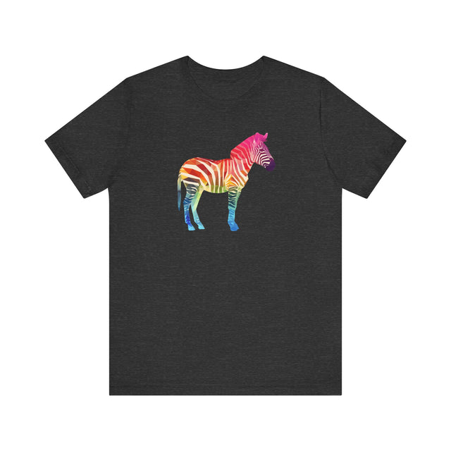 Rainbow Zebra T-shirt,Pride Shirt,Pride Parade Top,Rainbow Animals,LGBTQ+ Tee,Nonbinary, Gay,Lesbian,Bisexual,Trans,BGLT,Enby,Pansexual