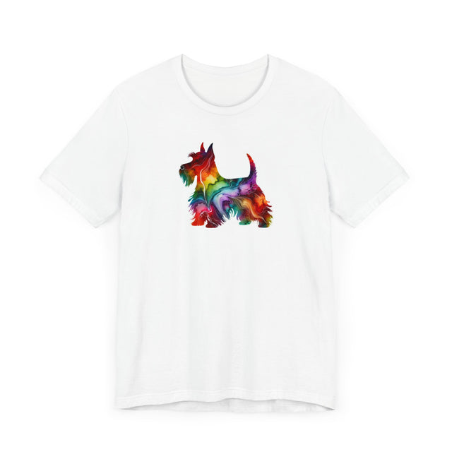 Rainbow Scottish Terrier T-shirt,Pride Shirt,Dog Lover Top,Rainbow Animals,LGBTQ+ Tee, Scottie owner, Scottie gift